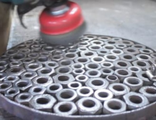 Shop Stool From Rusty Old Nuts