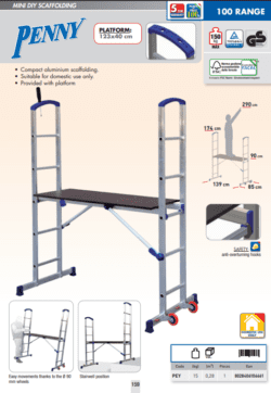 MINI DIY SCAFFOLDING PENNY - 1,74 m
